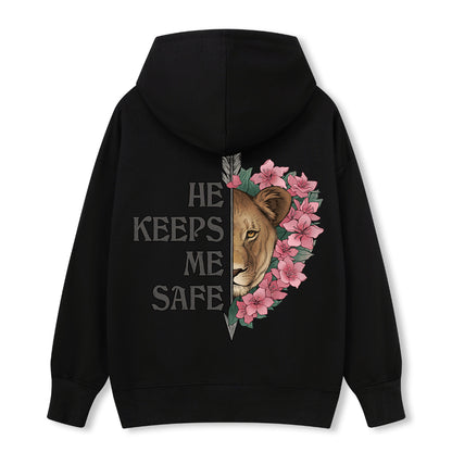 Freeleaf Wild at Heart Love Untamed Unisex Back-printed Hoodie