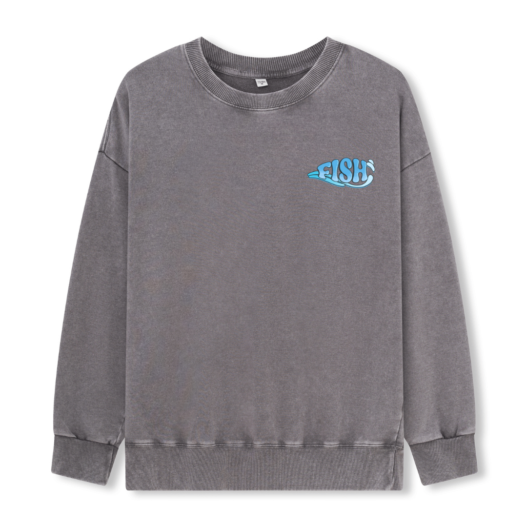 Born To Fish Washed Sweatshirt