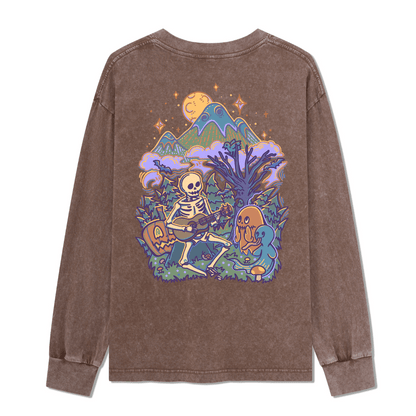 Fairy Tale Halloween Washed Long Sleeve Top