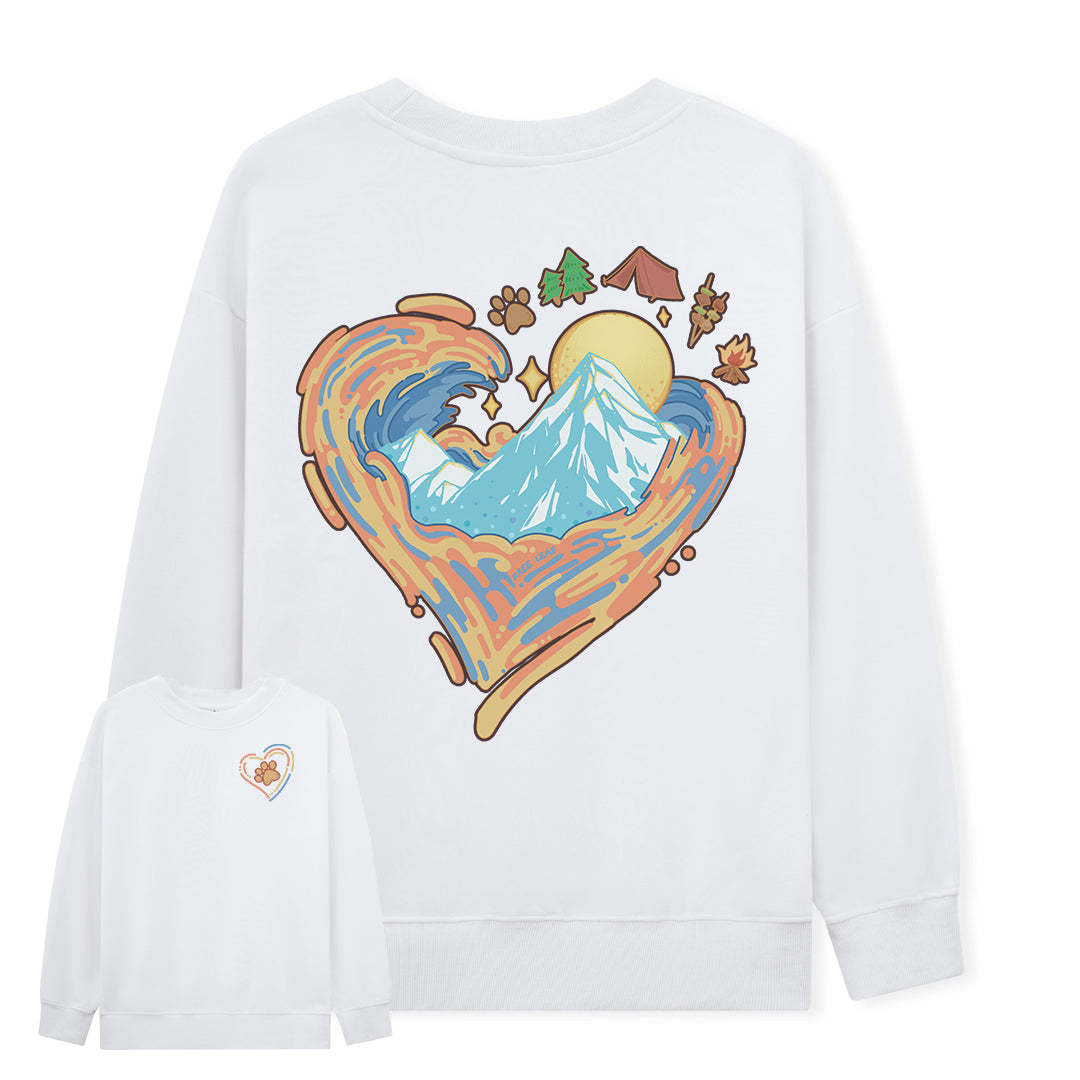 Freeleaf Heart of Wilderness Camping Unisex Sweatshir