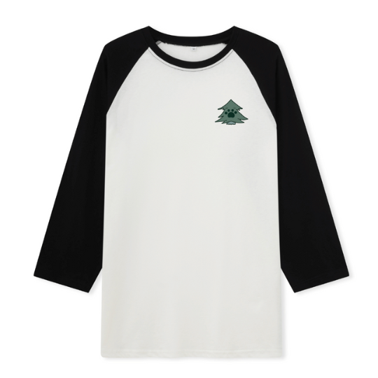 Hiking & Dogs Adventure Raglan Long Sleeve Top