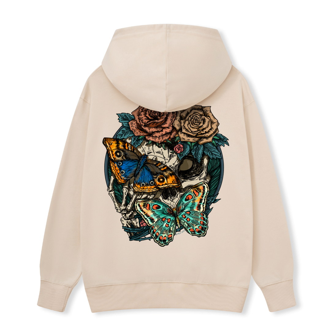 Floral Skull Hoodie