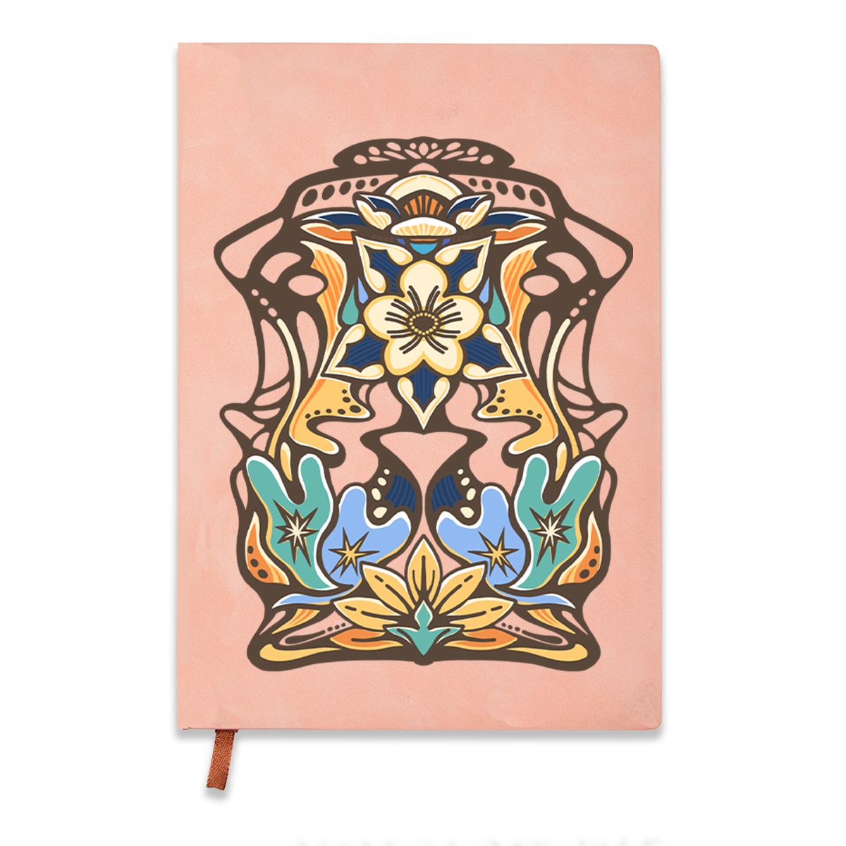 freeleaf-aquilegia-formosa-vintage-leather-notebook
