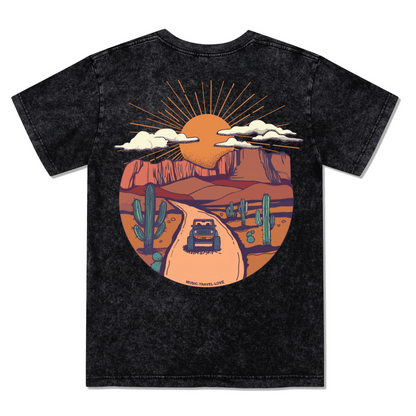 Go Hiking With Music Washed Tee