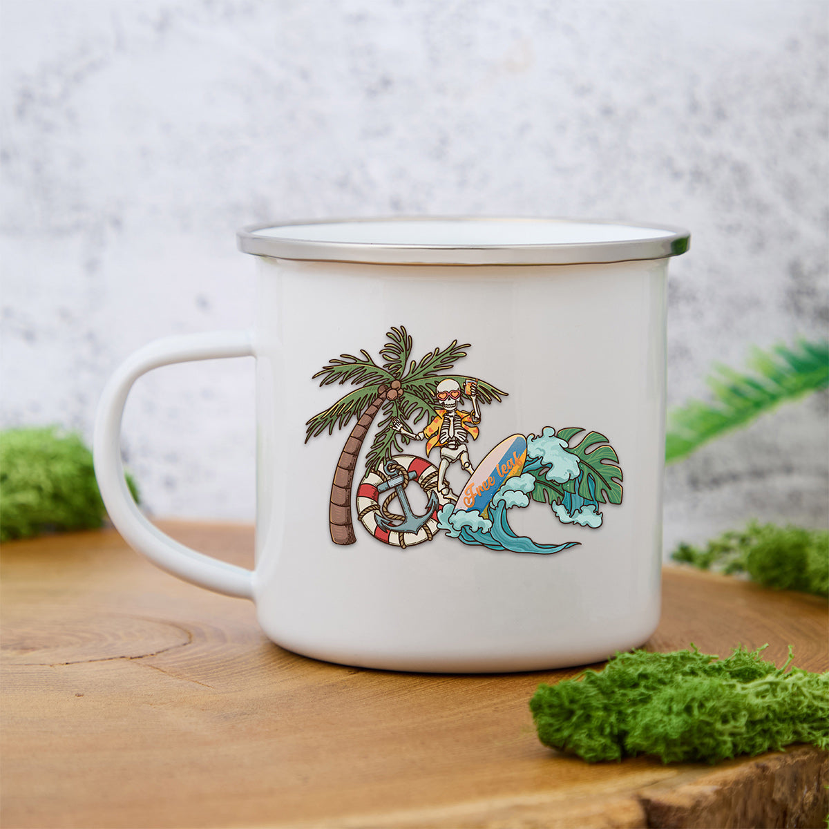 Freeleaf Eternal Summer Romance Adventure Enamel Mug