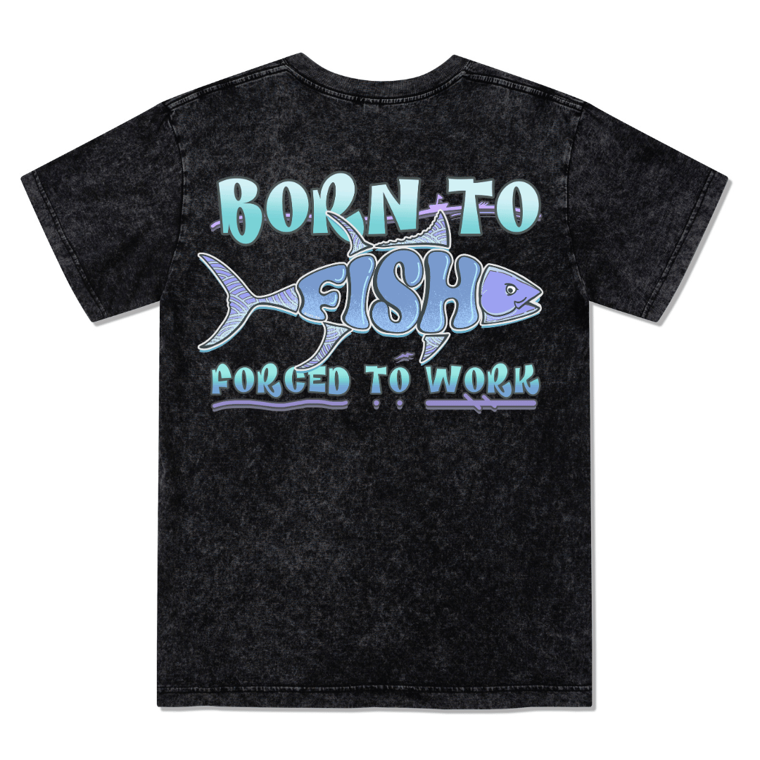 Born To Fish Washed Tee