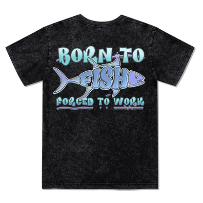 Born To Fish Washed Tee