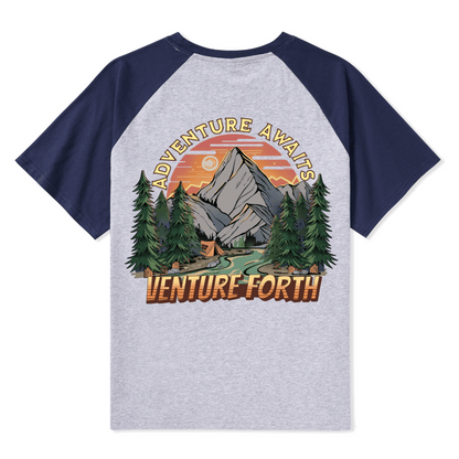 Adventure Awaits Raglan Short Sleeve Top