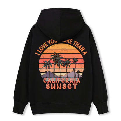 Freeleaf Sunset Reverie Unisex Back-printed Hoodie