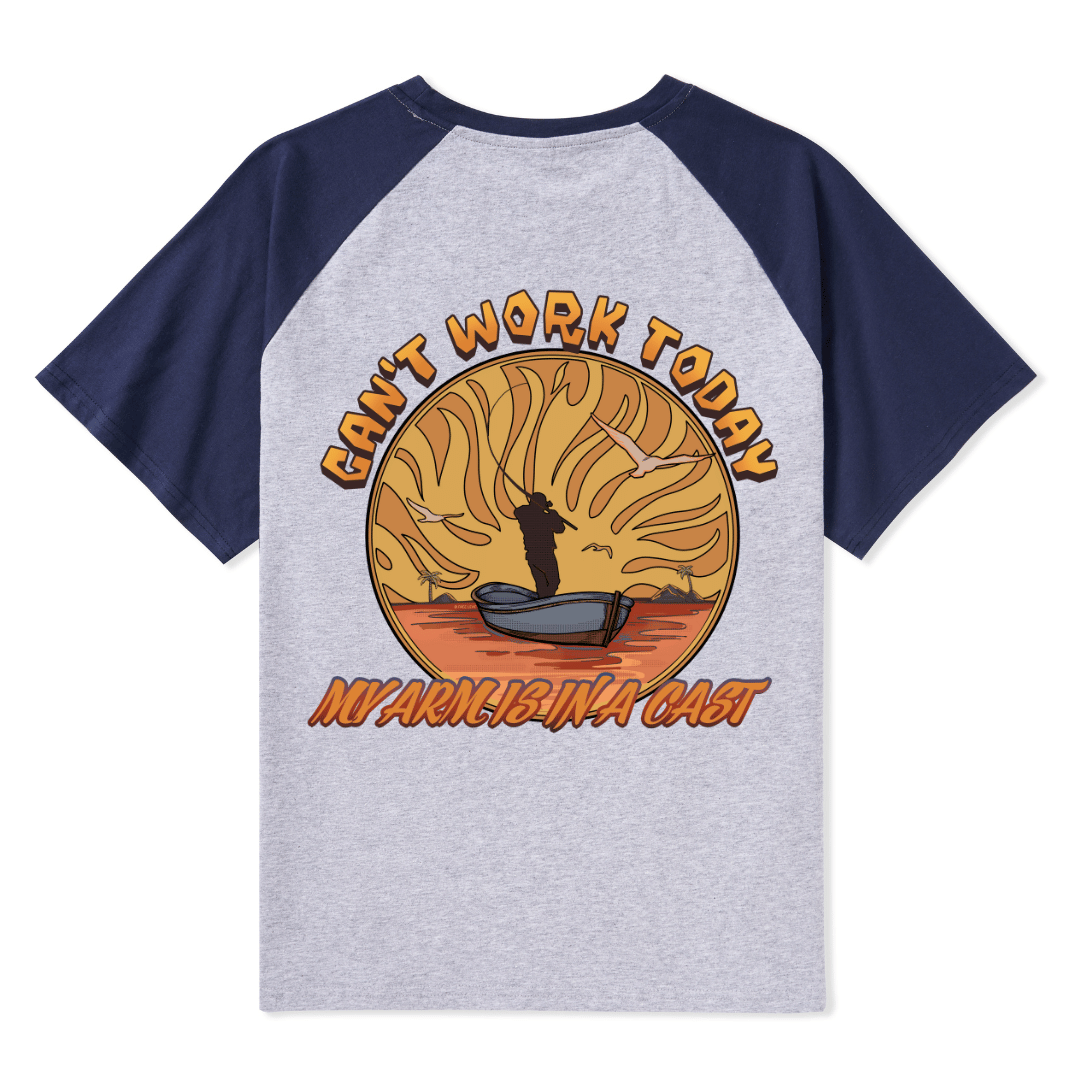 Can't Work Today Raglan Short Sleeve Top