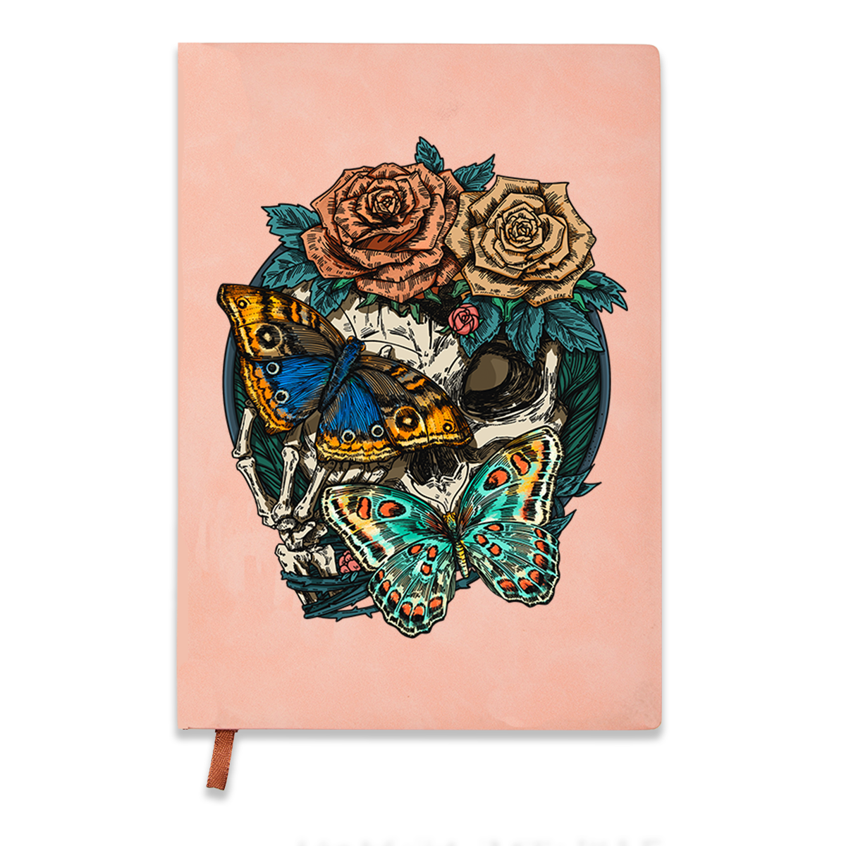 freeleaf-floral-skull-vintage-leather-notebook