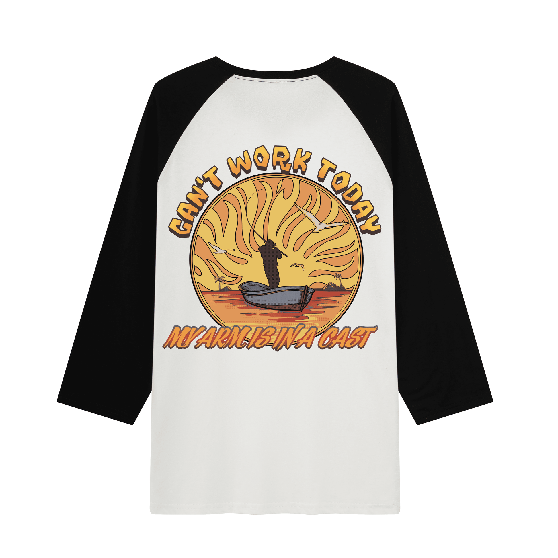 Can't Work Today Raglan Long Sleeve Tops