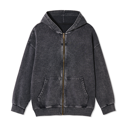 Freeleaf Just Want To Go Camping Unisex Nature Inspired Fleece Full-Zip Hoodie