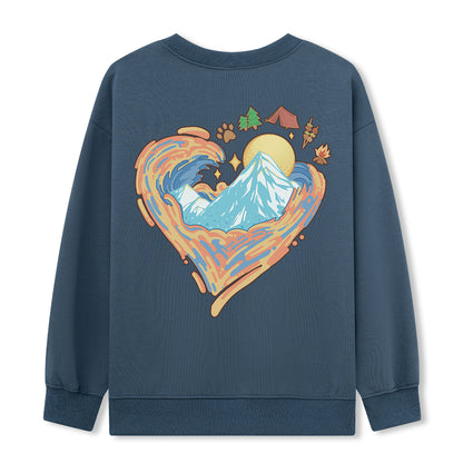 Freeleaf Heart of Wilderness Camping Unisex Sweatshir