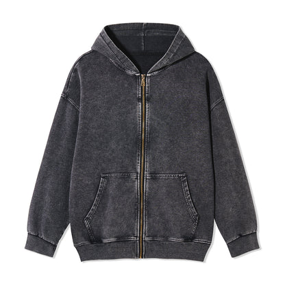 Freeleaf Wild at Heart Full-Zip Back-printed Hoodie