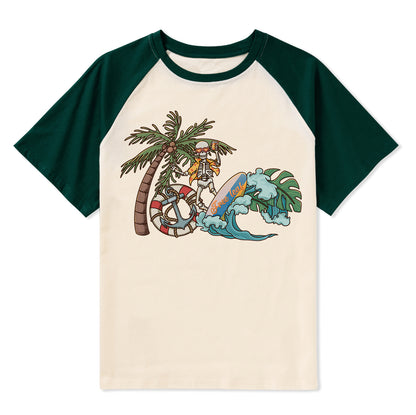Freeleaf Eternal Summer Romance Adventure Unisex Raglan Sleeve Top