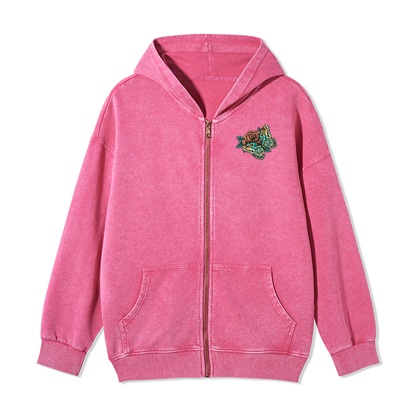 freeleaf-floral-skull-unisex-fleece-full-zip-hoodie