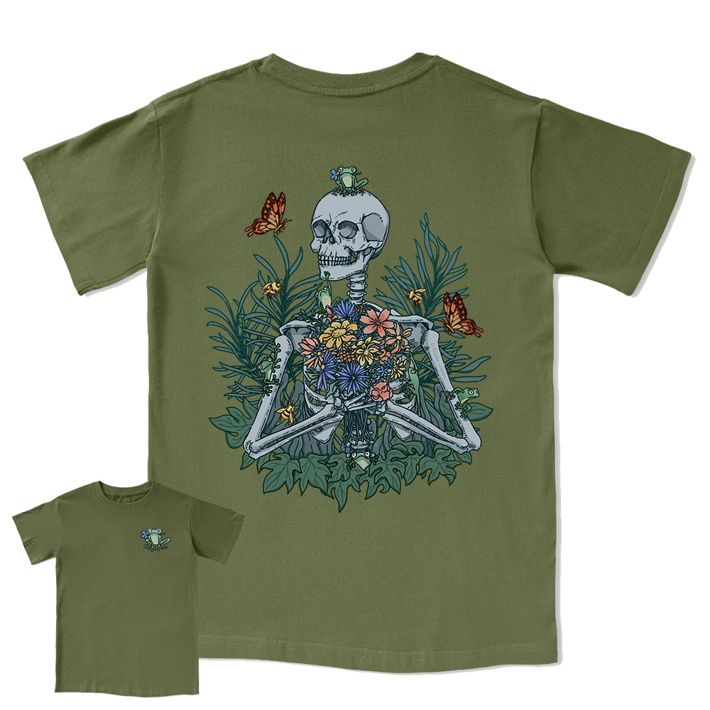 Freeleaf Rebirth in Bloom Camping Unisex Nature Inspired Tee
