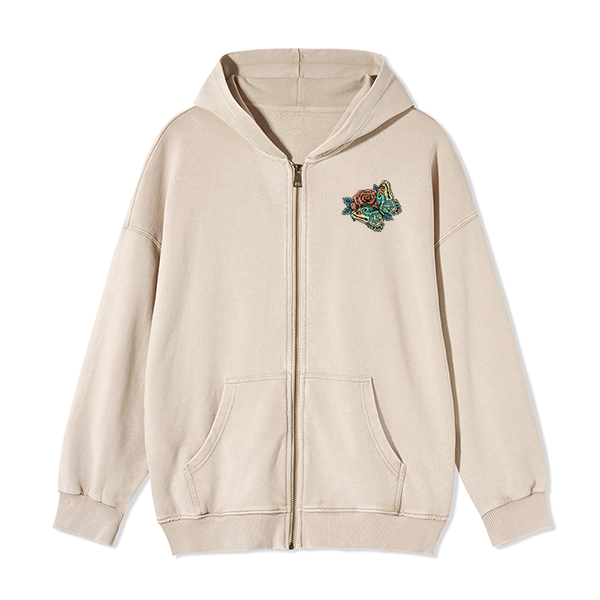 freeleaf-floral-skull-unisex-fleece-full-zip-hoodie