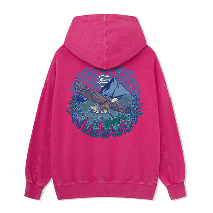 Yellowstone National Park Back-printed Washed Hoodie
