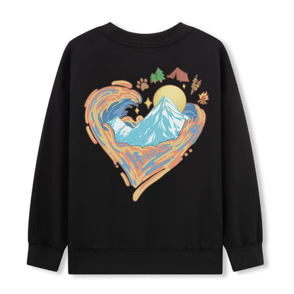 Freeleaf Heart of Wilderness Camping Unisex Sweatshir