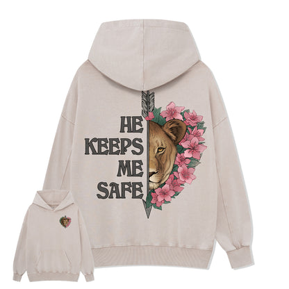 Freeleaf Wild at Heart Love Untamed Unisex Back-printed Hoodie