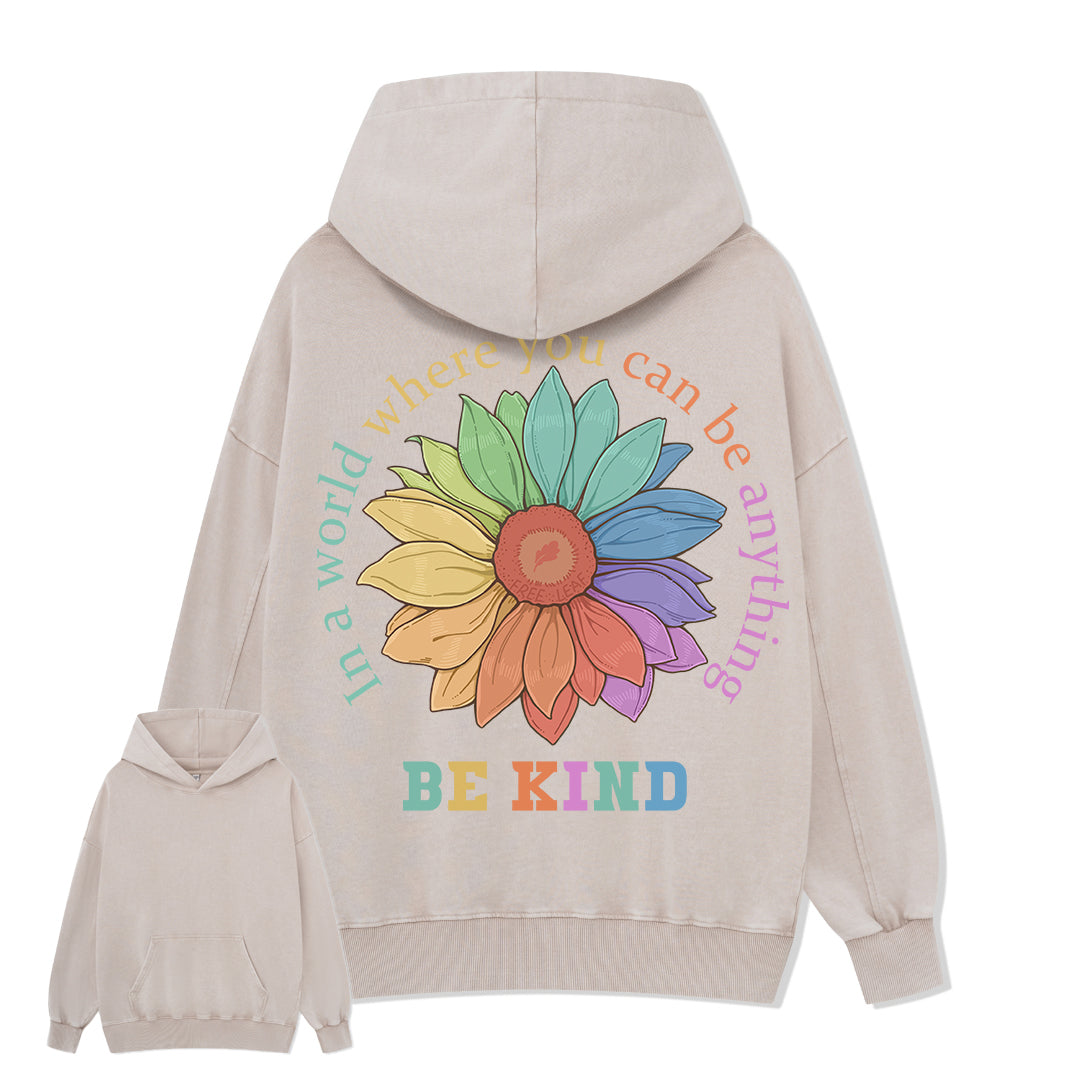 Freeleaf Be Kind Unisex Back-printed Hoodie