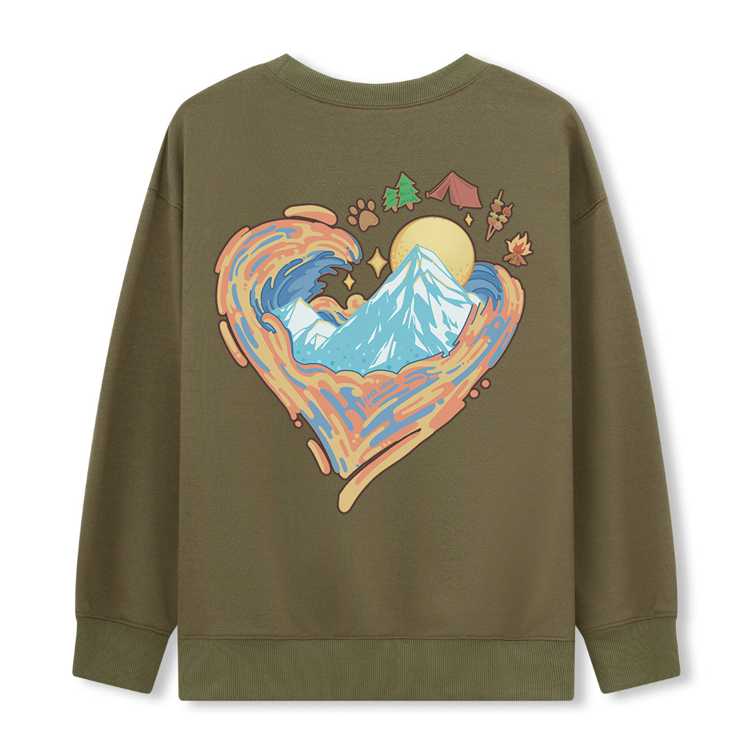 Freeleaf Heart of Wilderness Camping Unisex Sweatshir