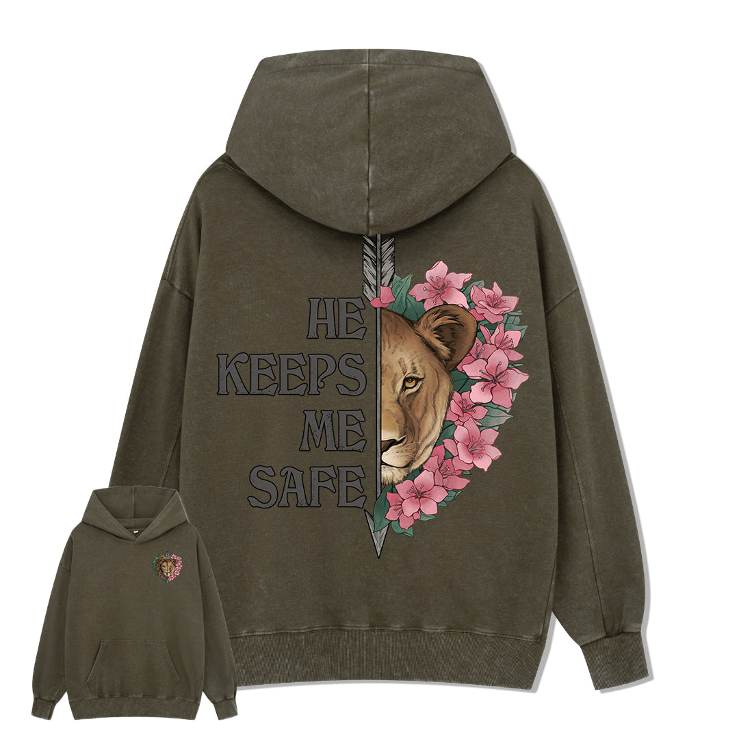 Freeleaf Wild at Heart Love Untamed Unisex Back-printed Hoodie