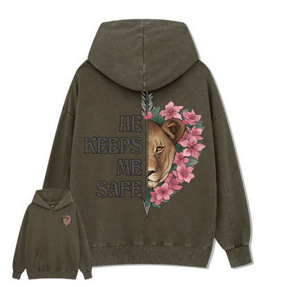 Freeleaf Wild at Heart Love Untamed Unisex Back-printed Hoodie