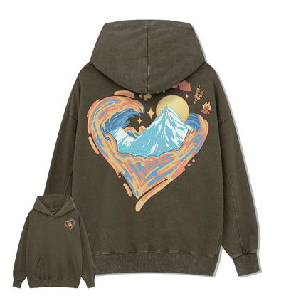 Freeleaf Heart of Wilderness Camping Unisex Nature Inspired Hoodie