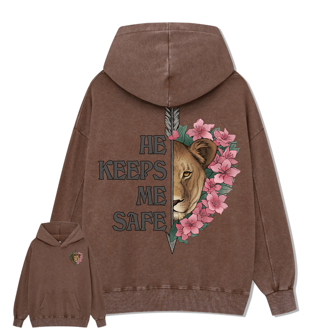 Freeleaf Wild at Heart Love Untamed Unisex Back-printed Hoodie