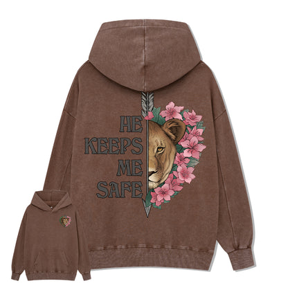 Freeleaf Wild at Heart Love Untamed Unisex Back-printed Hoodie