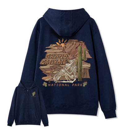 Freeleaf Grand Canyon National Park  Unisex Nature Inspired Fleece Full-Zip Hoodie