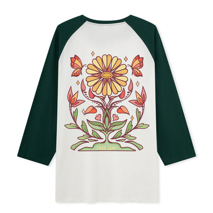 Freeleaf Elf Viligis Unisex Nature Inspired Raglan Sleeve Top