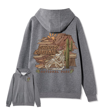 Freeleaf Grand Canyon National Park  Unisex Nature Inspired Fleece Full-Zip Hoodie