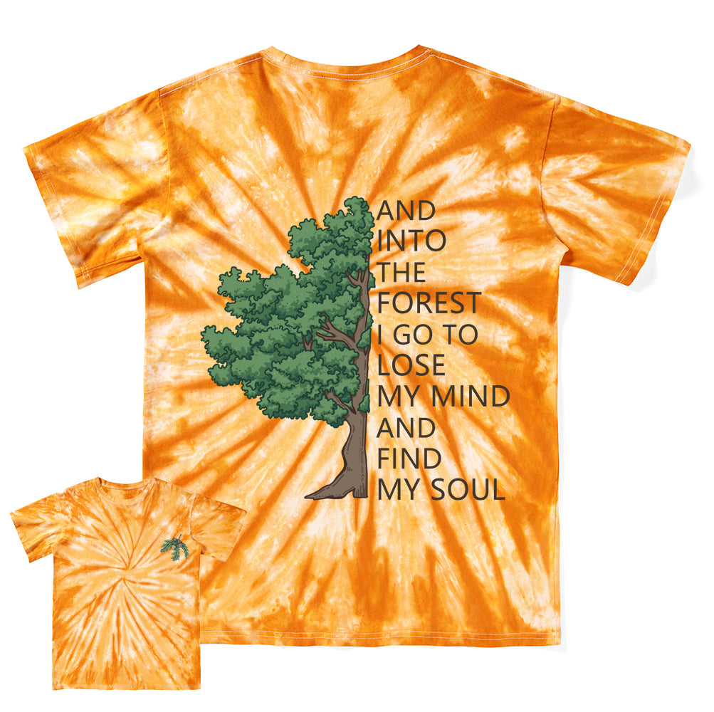 Freeleaf Into Forest And Find My Soul Swirl Tie Dye Tee