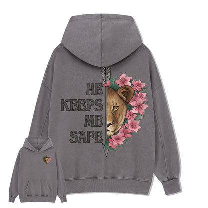 Freeleaf Wild at Heart Love Untamed Unisex Back-printed Hoodie