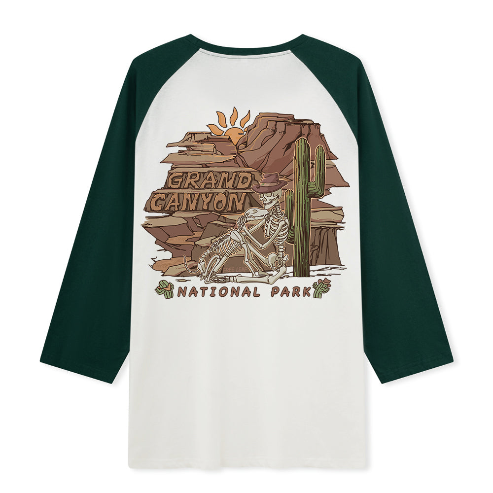 Freeleaf  Grand Canyon National Park  Unisex Raglan Sleeve Top