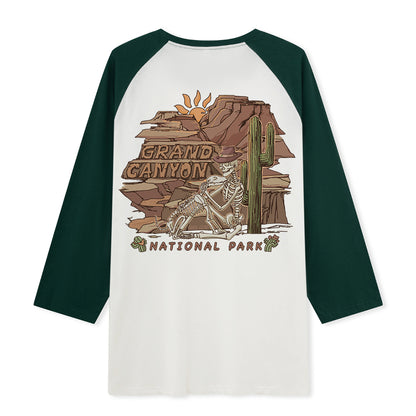 Freeleaf  Grand Canyon National Park  Unisex Raglan Sleeve Top