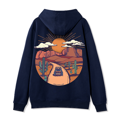 freeleaf-go-hiking-with-music-unisex-fleece-full-zip-hoodie