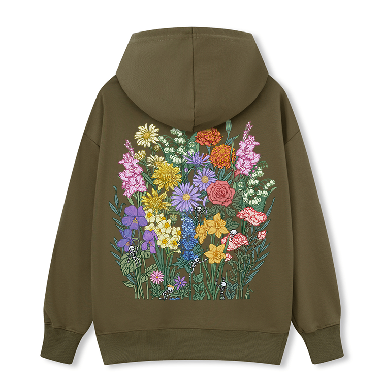 Freeleaf Whimsy in Bloom Unisex Nature Inspired Hoodie
