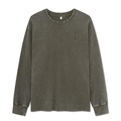 Golden Desert Washed Long Sleeve Top