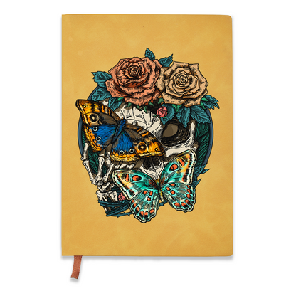 freeleaf-floral-skull-vintage-leather-notebook
