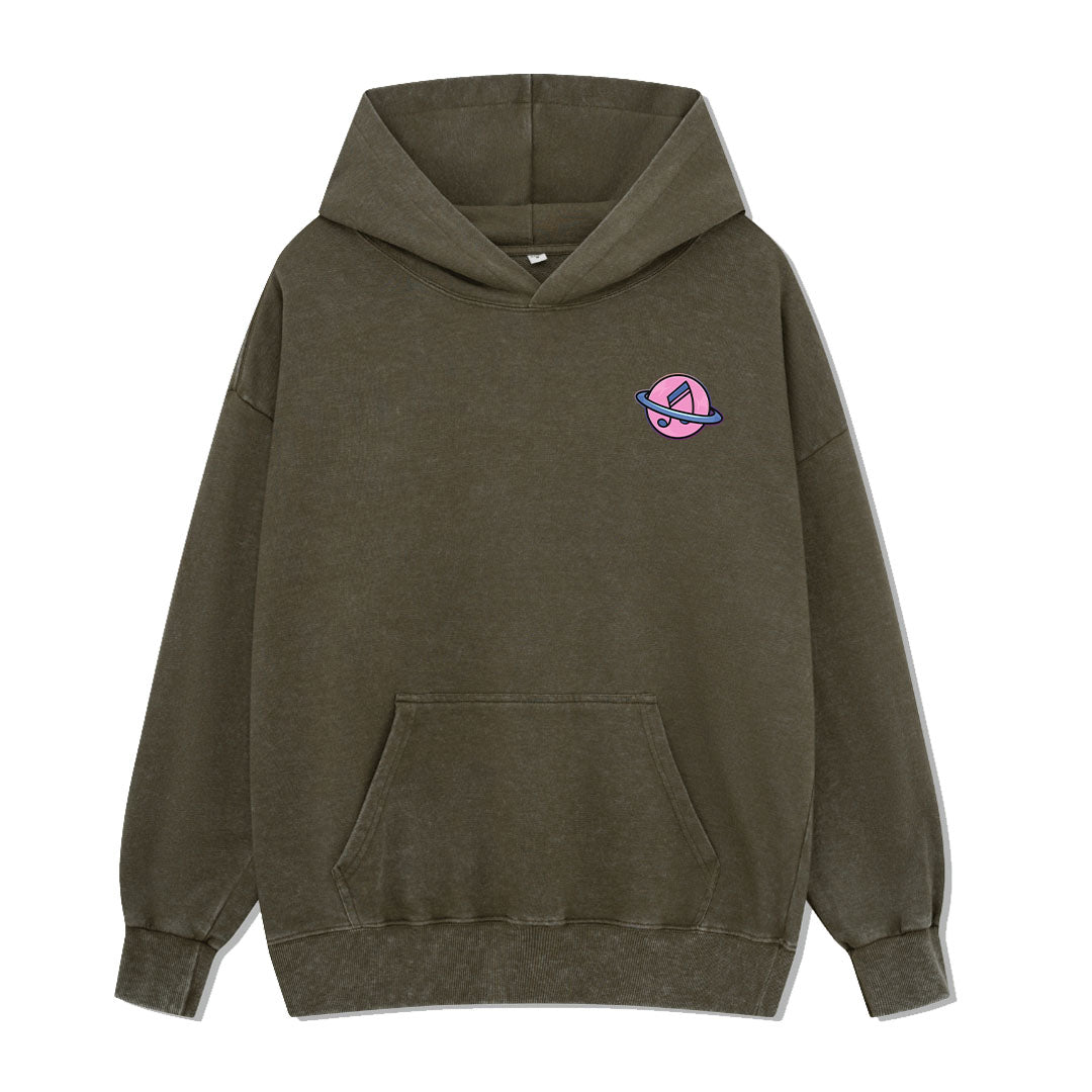 On A Dark Desert Highway Washed Hoodie