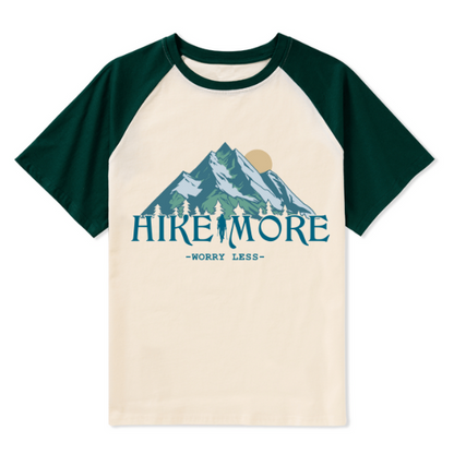 Hike More Front-printed Raglan Short Sleeve Top