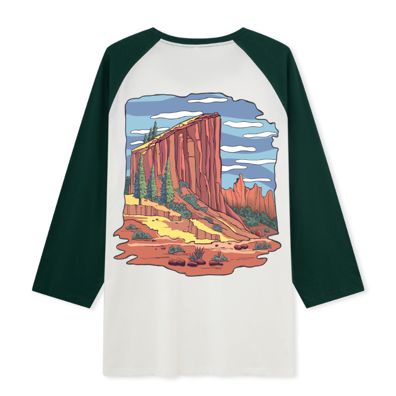 Zion National Park Raglan Long Sleeve Top