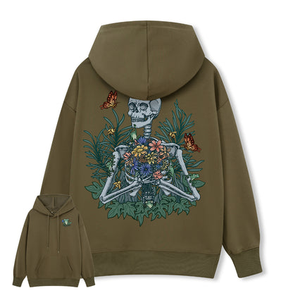 Freeleaf Rebirth in Bloom Unisex Nature Inspired Hoodie