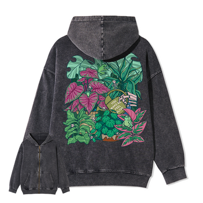 You Make Me Feel Alive  Back-printed Washed Hoodie