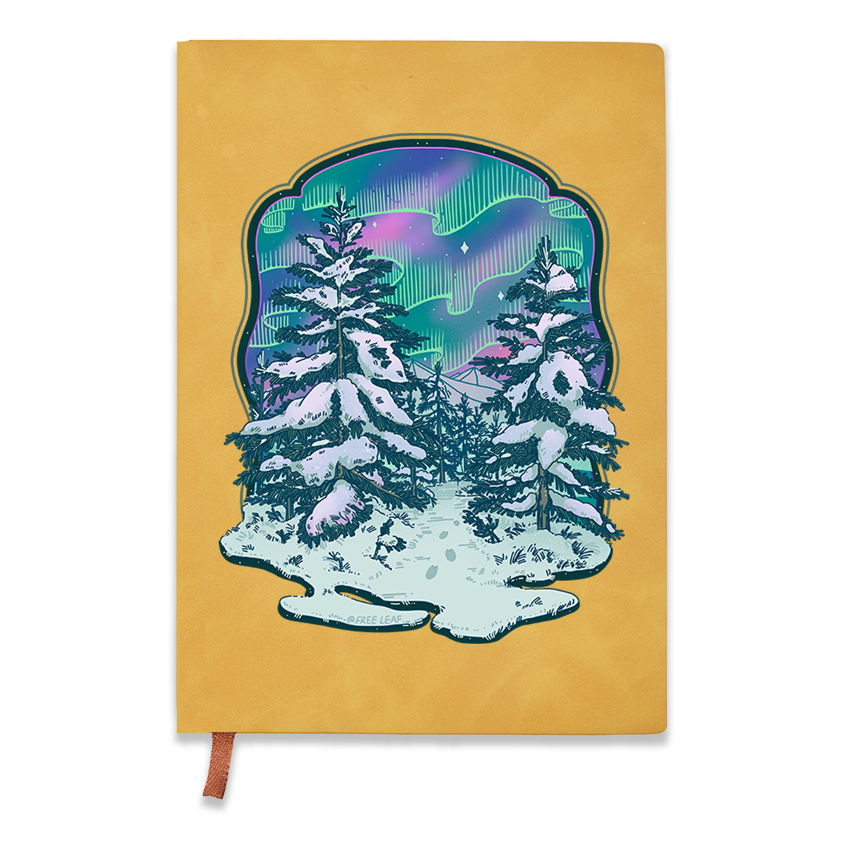 freeleaf-winter-aurora-vintage-leather-notebook